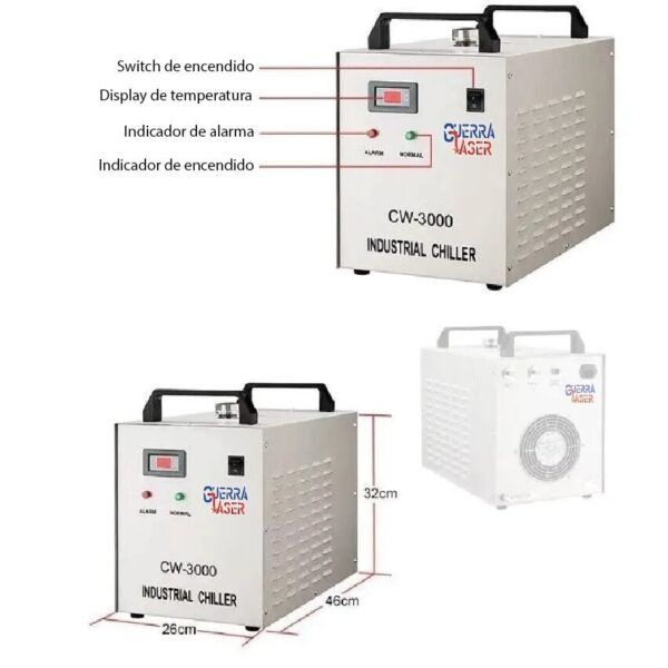Chiller Sistema De Enfriamiento Cooler 3000 Maquinas Laser - Imagen 5