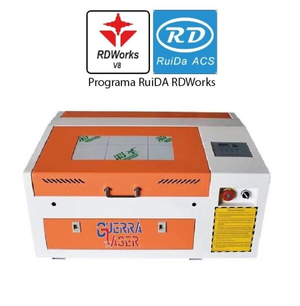 40x40 con rotativo y RD Works con regulador y chiller