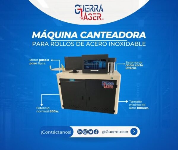 Maquina Canteadora para rollos de acero inoxidable