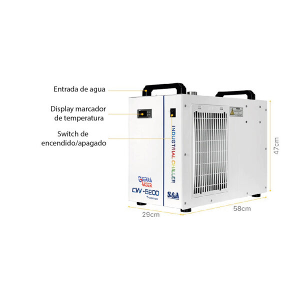Chiller Cw-5202 Doble Entrada Enfriador Recirculador D Agua - Imagen 3
